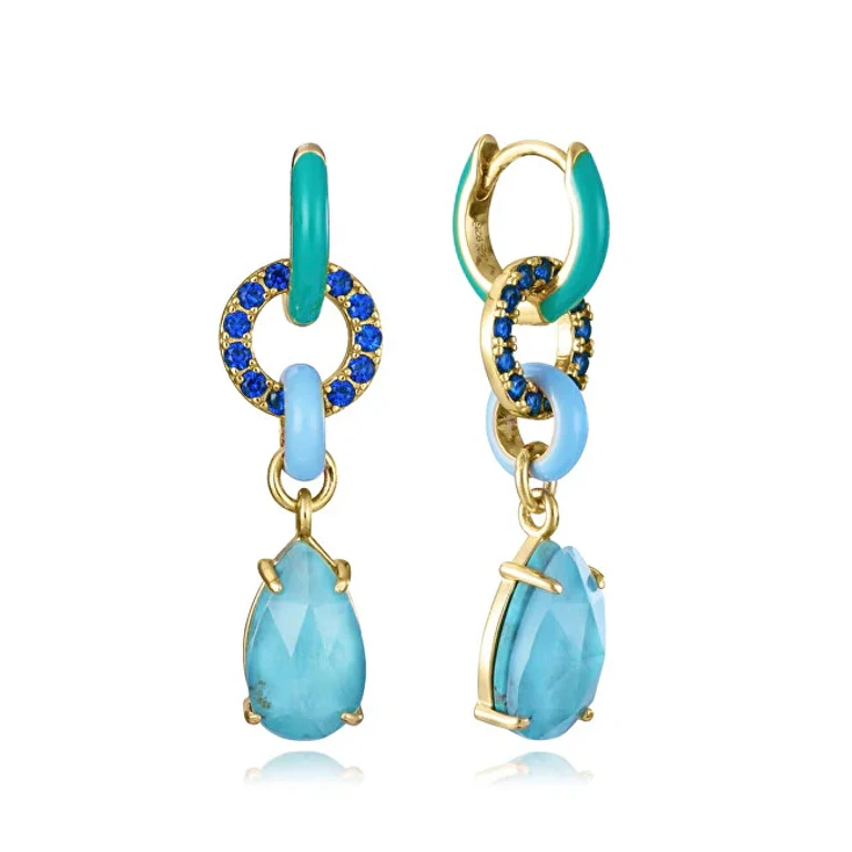 Fashion Earrings with Cubic Zirconia 2In1 Elegant 13194E100-99