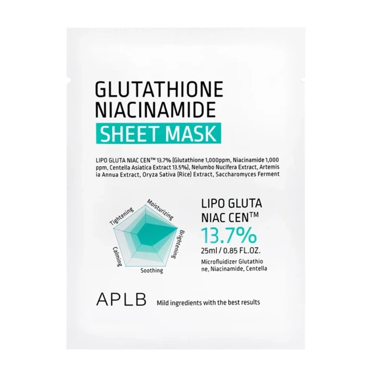 Glutathione Niacinamide Brightening Sheet Mask 25ml