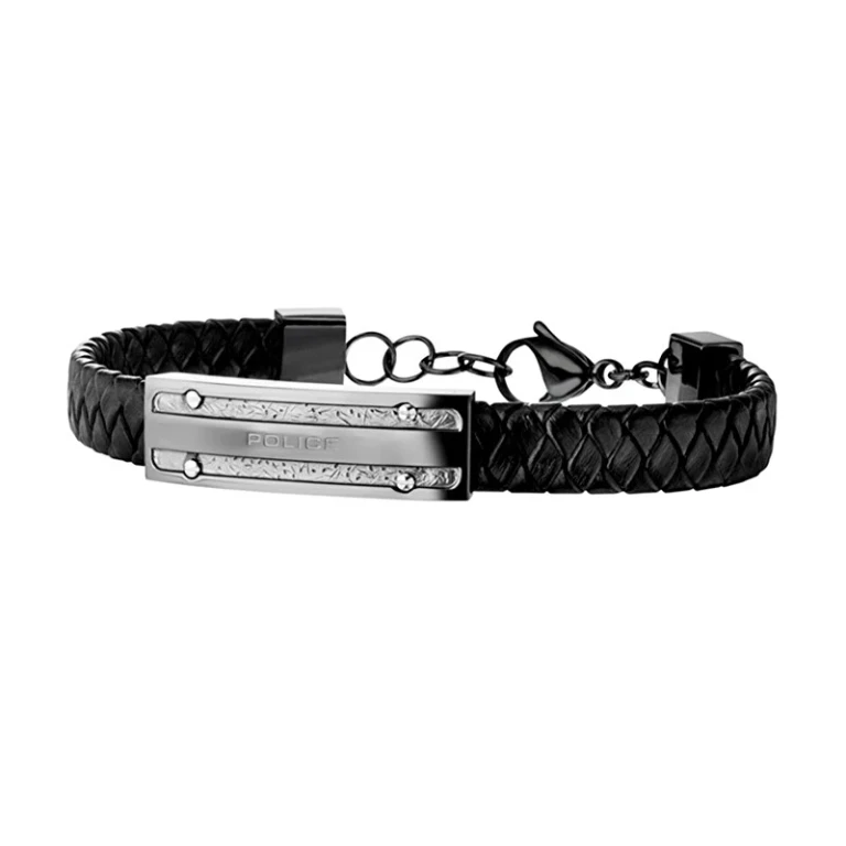 Leather Bracelet Without Tempo Pj26046Blu.03