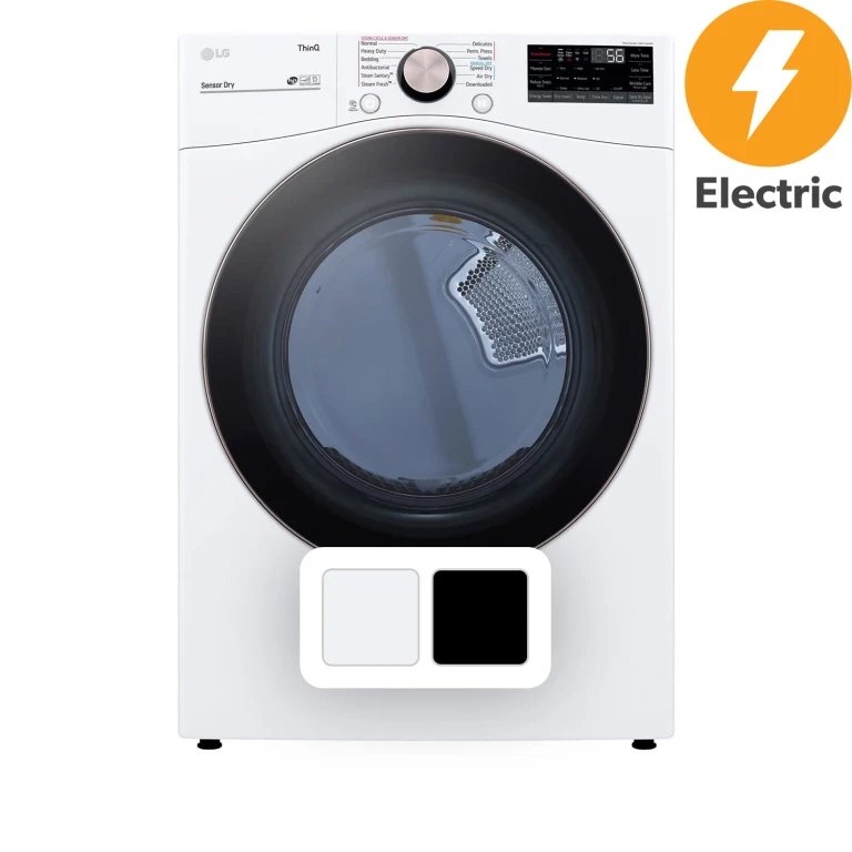 7.4 Cu. Ft. Electric Dryer w/ TurboSteam Technology (White):- White