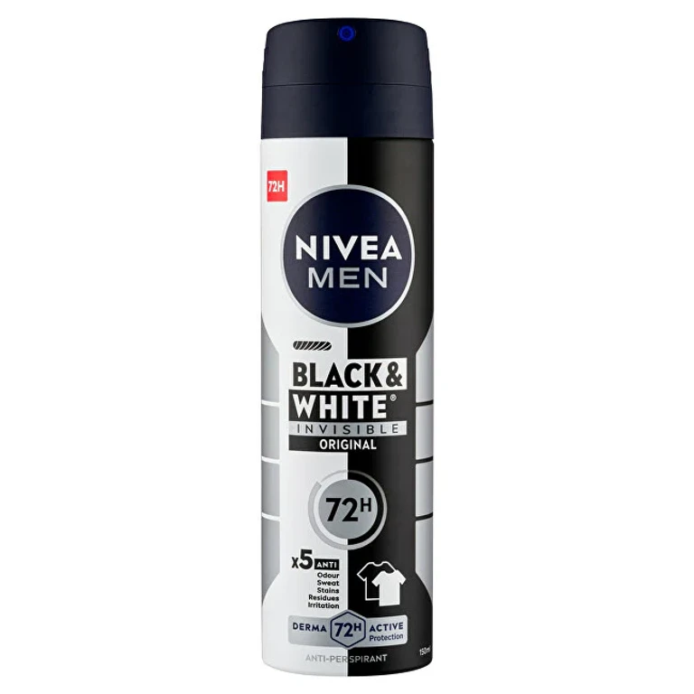 Invisible Antiperspirant Spray For Men Black & White Power 150 ml