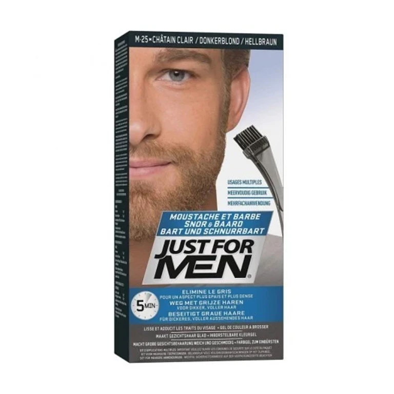 Gel colorant pour barbe et moustache 25 Brun clair