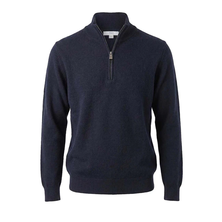 Pull À Col V - Bleu (UXC212F1B02E11C)