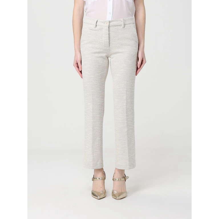 Cotton Blend Straight Trousers (4PNTD3500JERT362161)