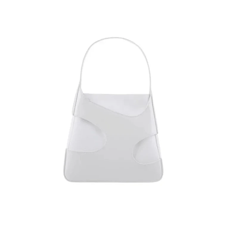 Cut-Out Leather Shoulder Bag