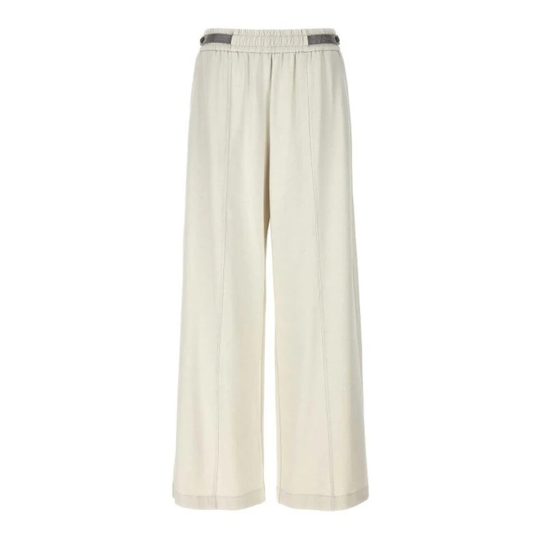 Wooff White Relaxed Cotton Trousers