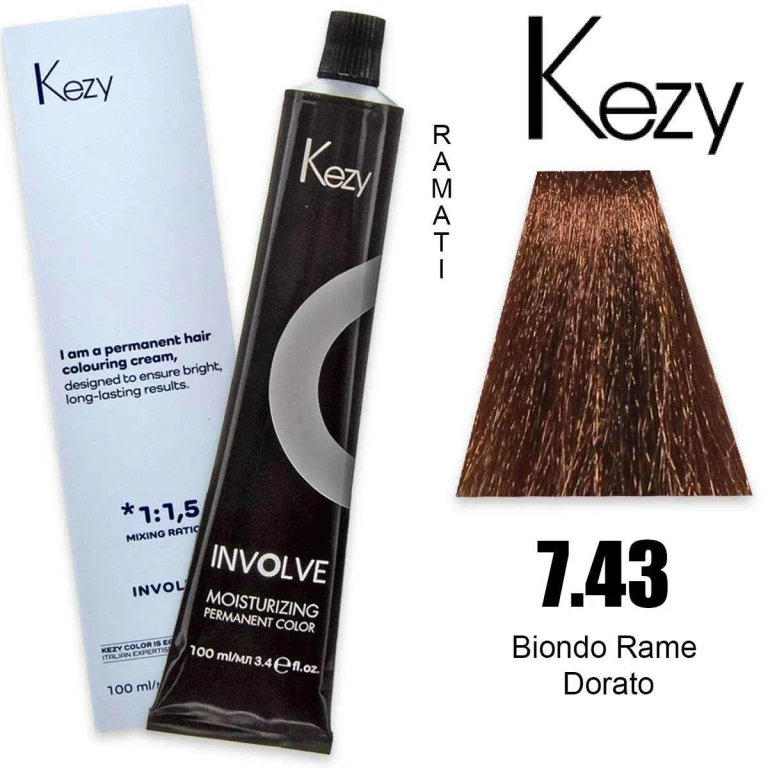 involve color 100 ml golden copper blonde 7.43