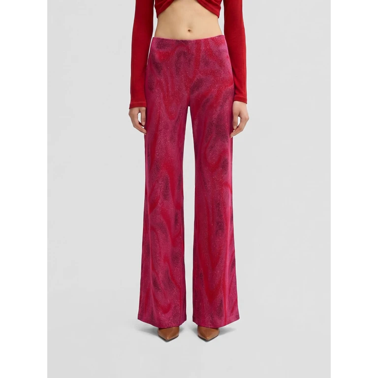 Easy Flared Trousers in Organic Cotton Blend (24IM2M0B0404796FC71)
