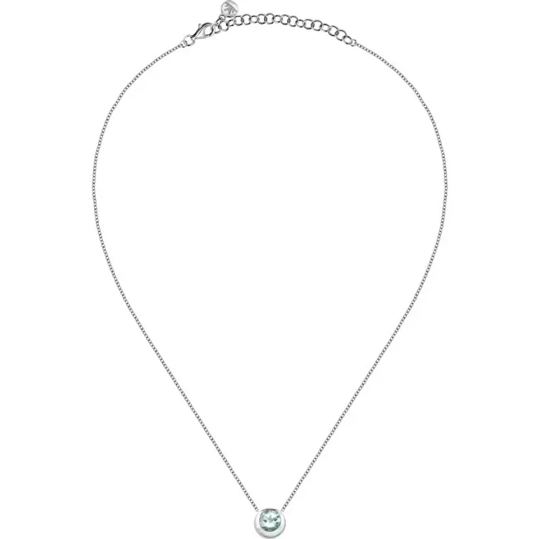 Unique Silver Necklace With Topaz Eternal Treasures Saxn34