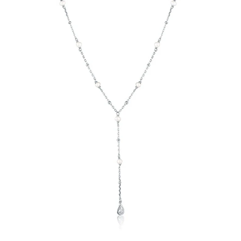Silver Necklace with Freshwater Pearls Svln0522Xk4P145