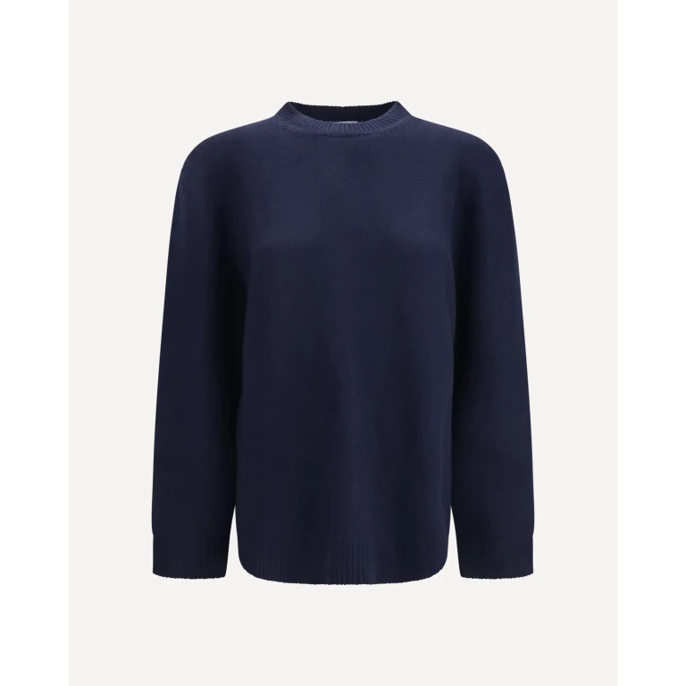 Crewneck Sweater with suede elbow patches Female 38