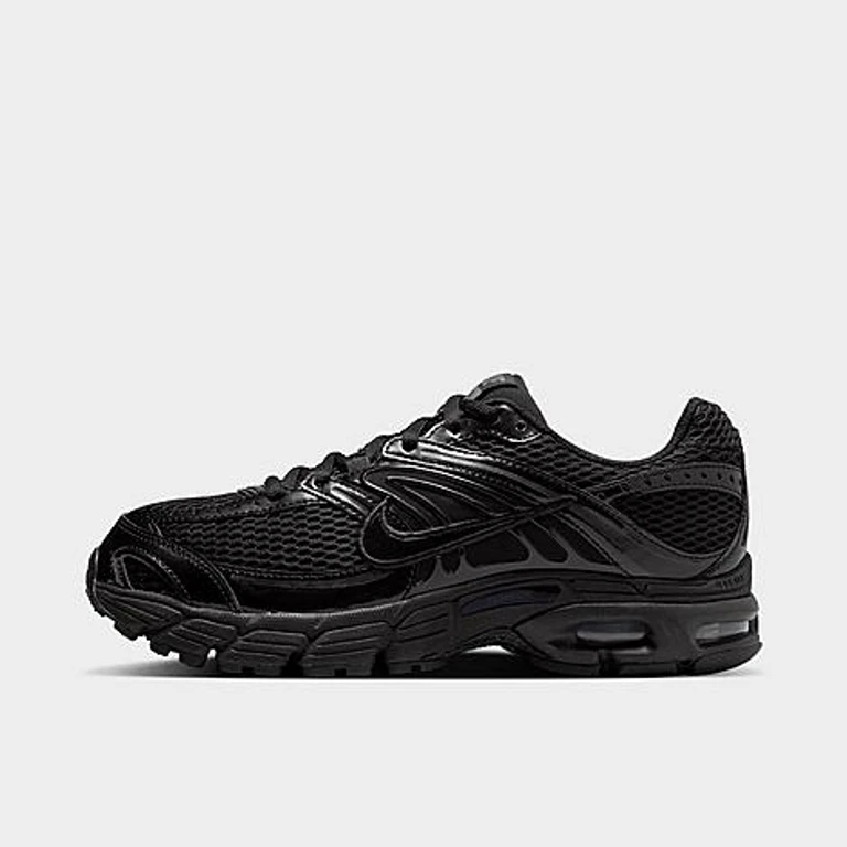 Women's Air Max Moto 2K Casual Shoes in Black/Iron Grey/Metallic Silver Size: 5.0