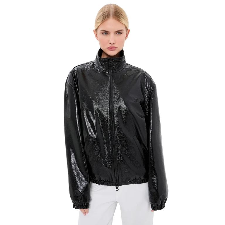 Vinyl Tracksuit Jacket Black XL