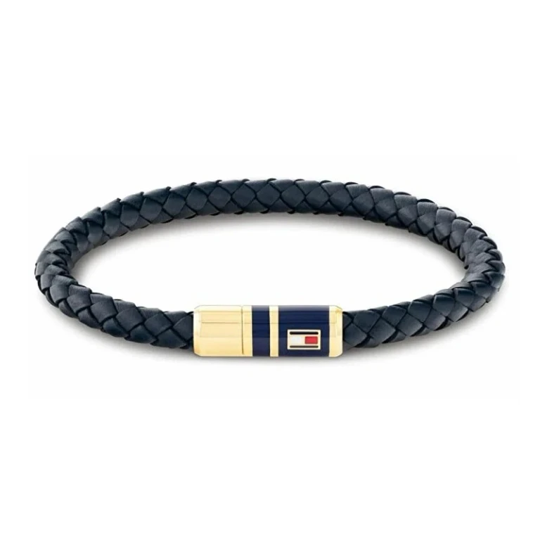Elegante Dark Blue Leather Bracelet 2790640S
