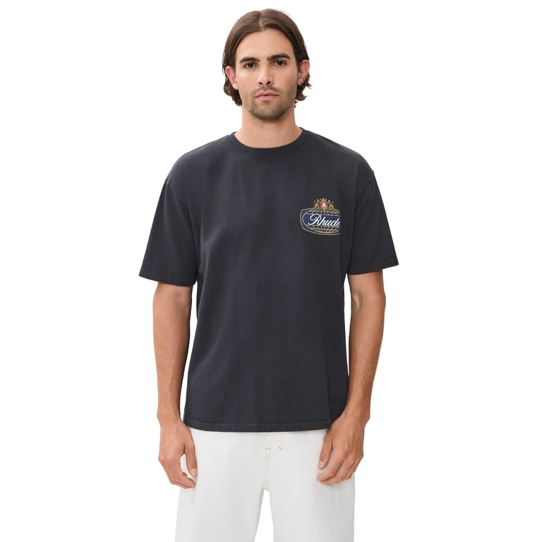 Safari Crest Tee Vintage Black/Blue/Red XL