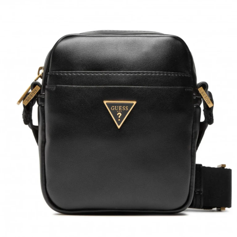 , shoulder bag, fabric bag, black, HMESCAP2215BLA, men, 18 x 14 x 5 cm