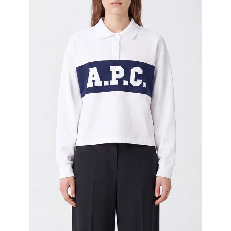 A. P.C. Polo Shirt Woman color White (COHRUF26620AAB)