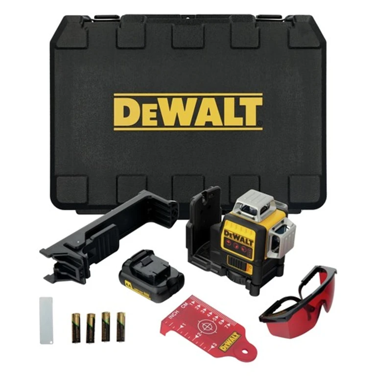 DW089LR 12V MAX 3 x 360 Degrees Red Line Laser