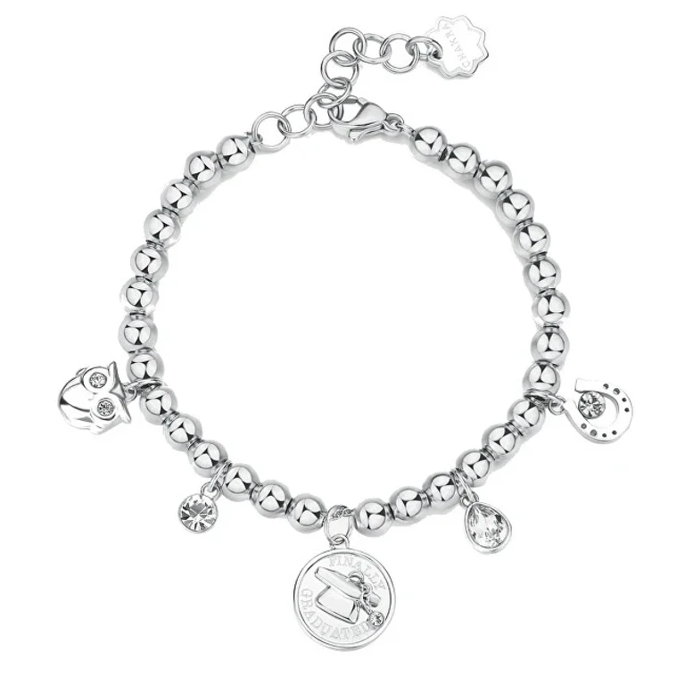 Chakra Lucky Bracelet with Steel Beads BHKB205