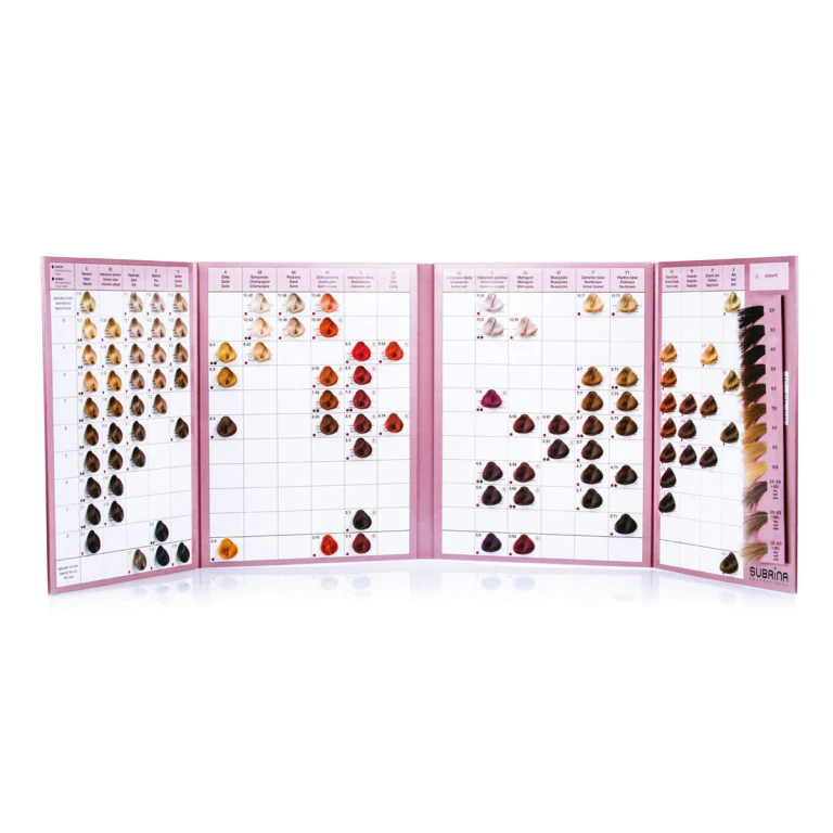 Hair Color Chart Subrina Professional