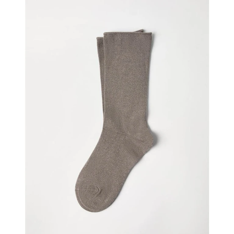 Wolight Brown Wool Blend Socks