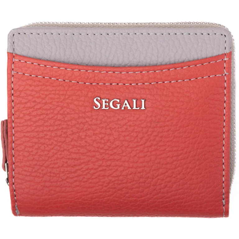 Women's Leather Wallet gray lobster