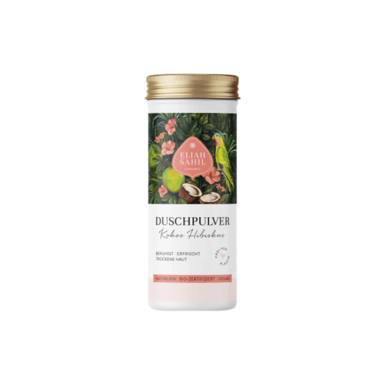 Organic Coconut Hibiscus Shower Powder 90g