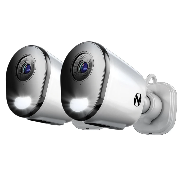 Plug-In 2K HD Deterrence Security Cameras, 2pk.