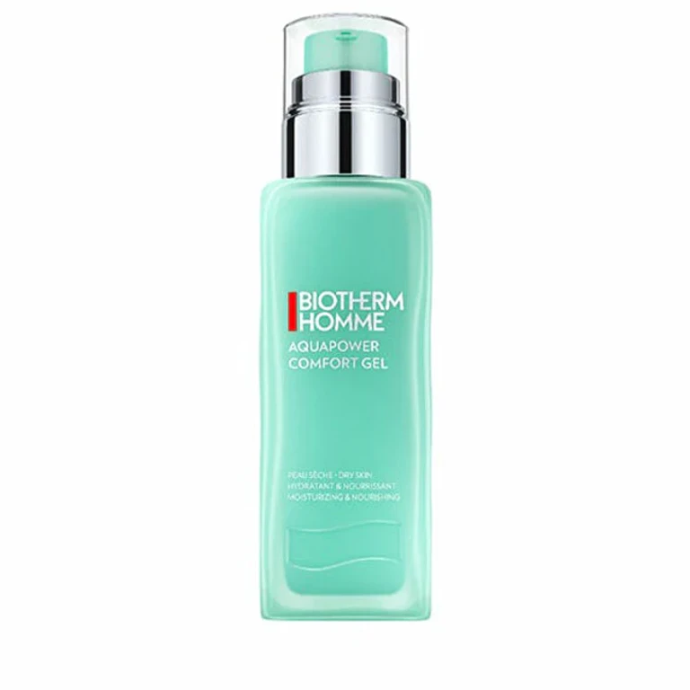 Aquapower, a non-greasy moisturizing milk, repairs (Comfort Gel) nourishes men's skin