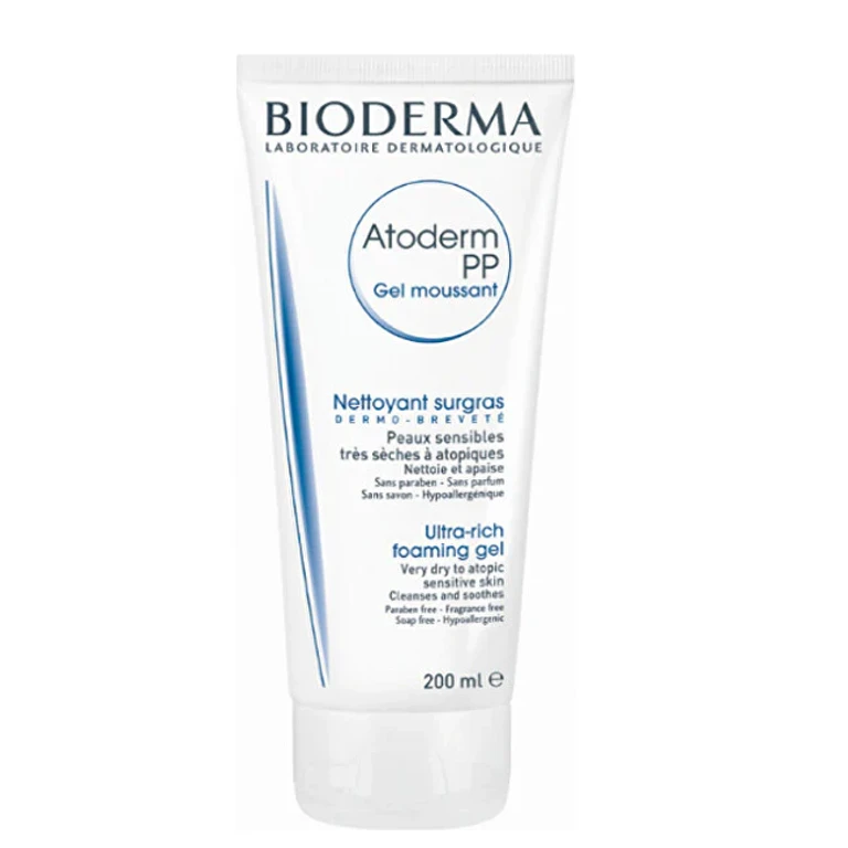 Bioderma Cleansing Gel for Dry Skin (Atoderm Pp Ultra Rich Foaming Gel) - Volume: 500 Ml