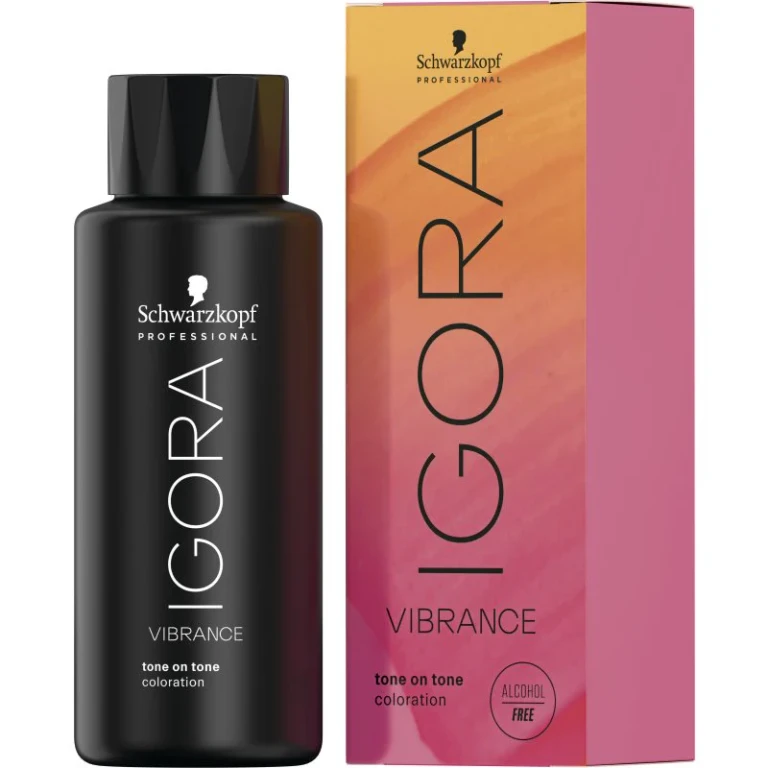 Professional IGORA Vibrance semi-permanent hair dye color 1-0 black Naturale 60 ml