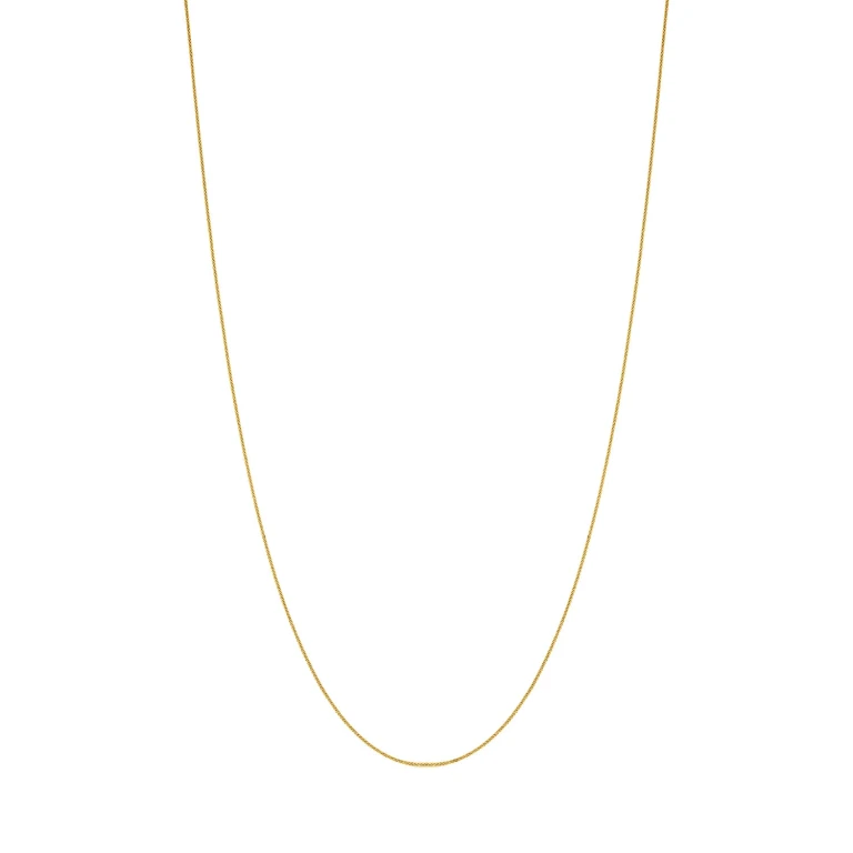 Diamond Cut Wheat Chain Necklace in 14K Gold