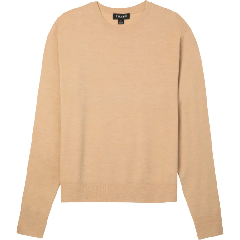 Stretch Merino Crew Neck Sweater - Men's