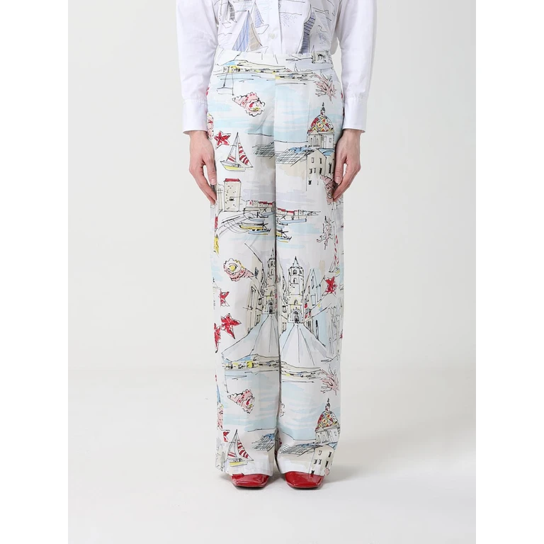 Pants Woman color White (MPNL378BI7AZ)