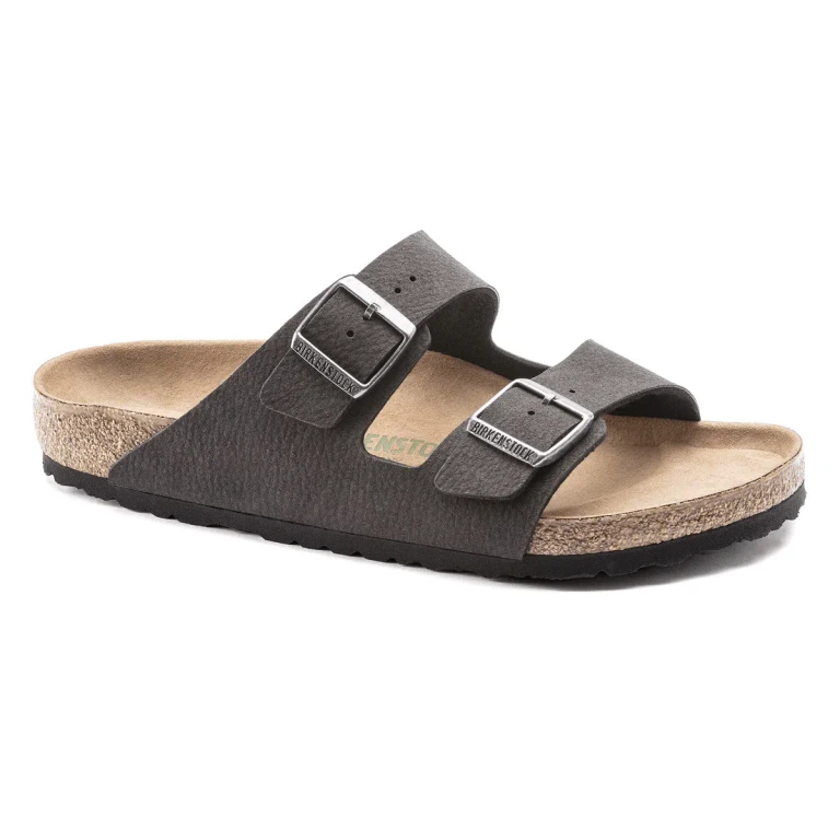 Arizona Vegan Microfiber Desert Dust Black Sandals