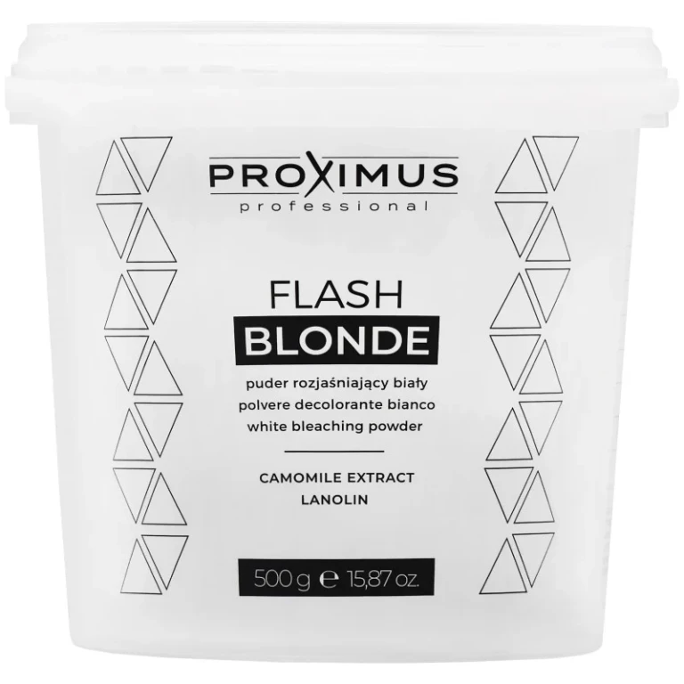 Professional Flash Blonde white powder bleach dust-free up to 8 levels, 500 g