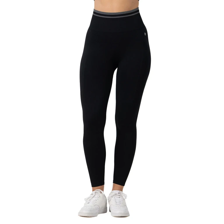 WOMEN'S SEAMLESS LEGGING - BLACK S:- S, Black