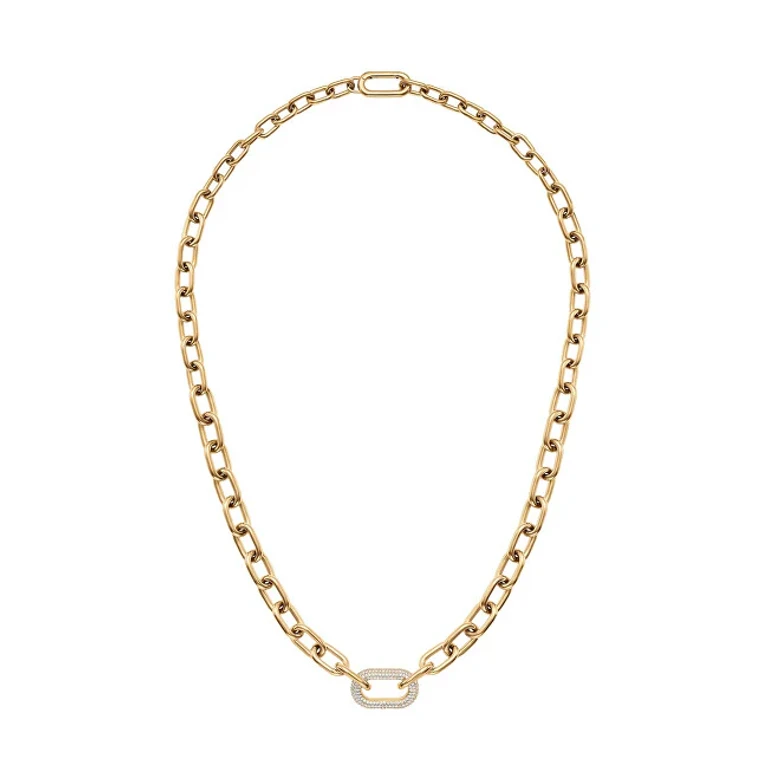 Luxury Crystal Link Gold Crystal Necklace DW00400589