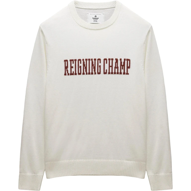 Supima Knit Collegiate Crew Neck Sweater - Men's
