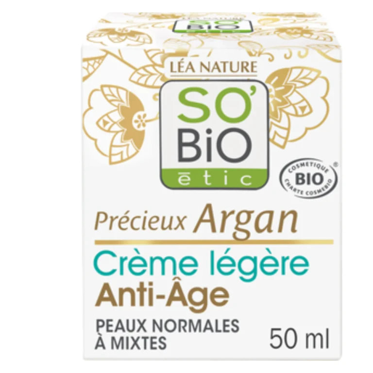 LÉa nature so bio étic Precious Argan Light Anti Age Face Cream, 50 ml