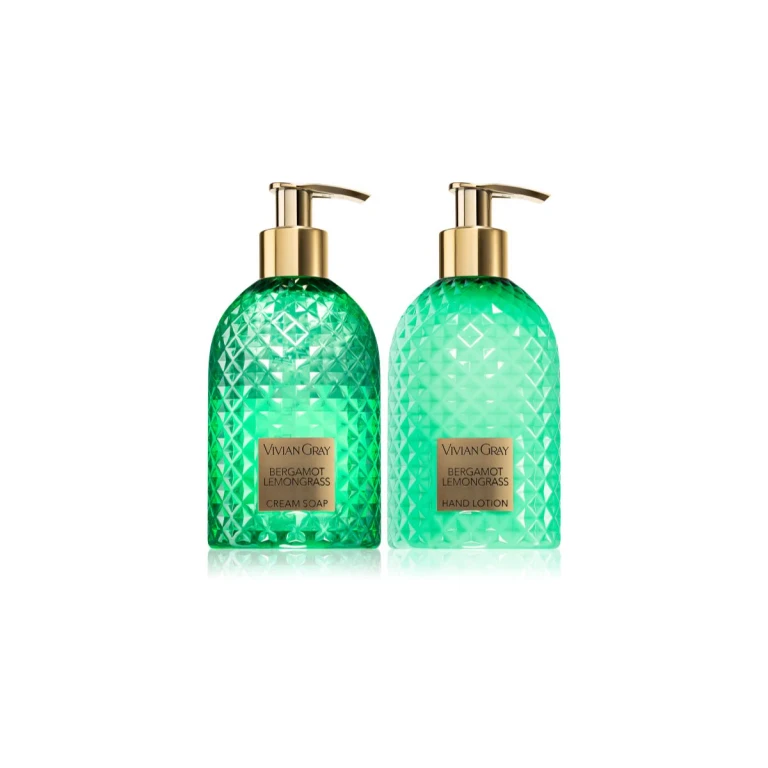 Soap and lotion set for the hands in bergamot cream and citronella