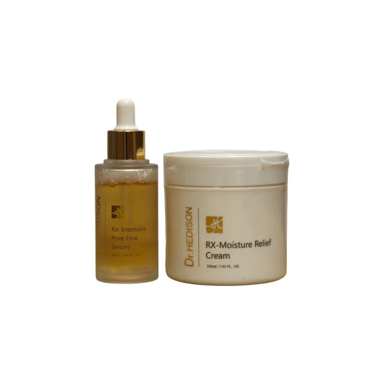 Set Dr. Hedison: RX-Heritage Regenerating Face Cream 200 ml + RX-Heritage Pore Reduction Daily Use Face Neck Décolleté Serum 50 ml