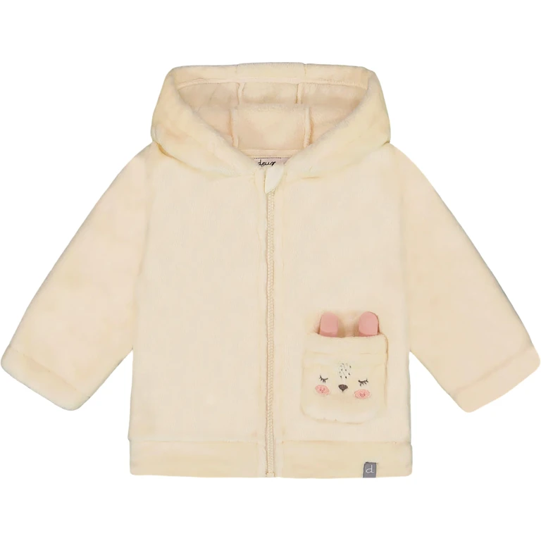 Plush Hooded Jacket - Baby Girl