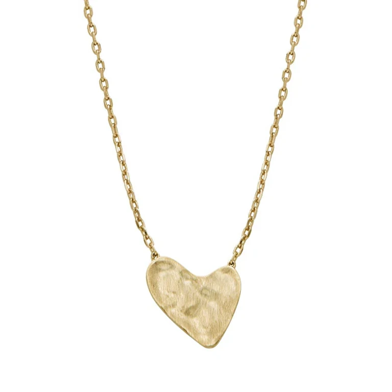 Romantic Necklace Gold Plated Anja Hearts Skj5009710