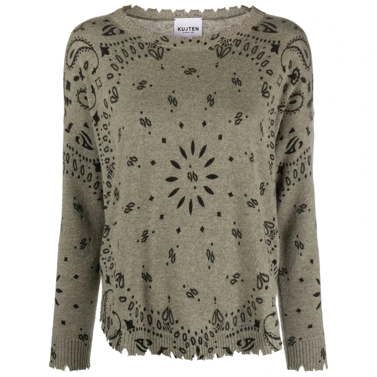 Bandana-print Sweater