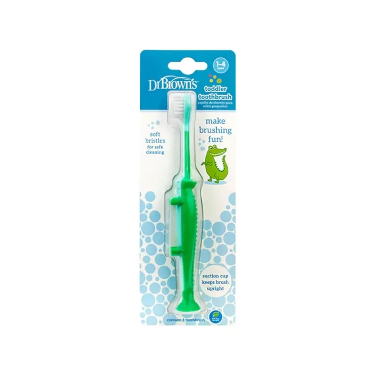 Dr. Brown Toothbrush 1-4 years crocodile