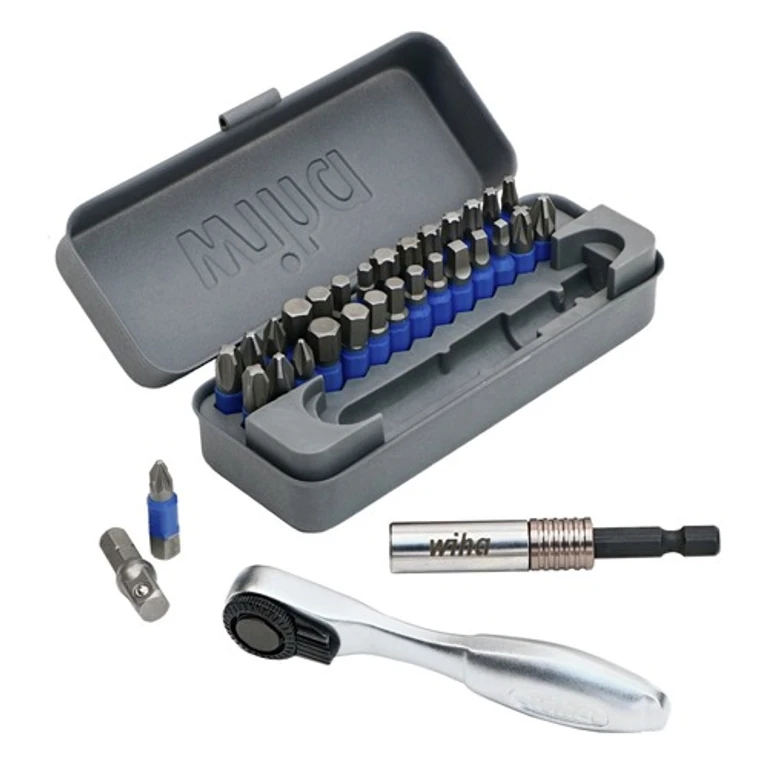 76889 32-Piece GoBox TerminatorBlue Impact Bit Set with Mini Ratchet