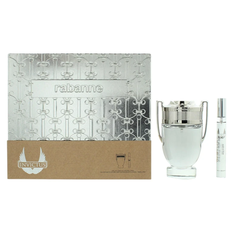 Set Paco Rabanne: Invictus Eau de Toilette for men 100 ml + Invictus Eau de Toilette for men 10 ml *Miniature