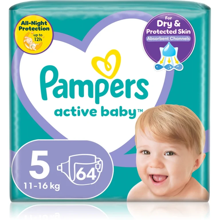 Active Baby size 5 disposable diaper 11-16 kg 64 pieces