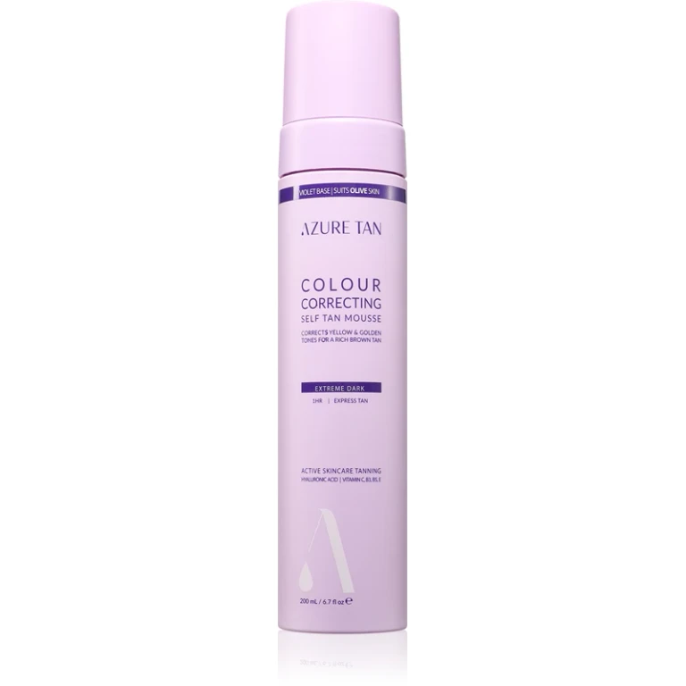 Azure Violet Base Self-Tanning Mousse for the Body Color Extreme Dark 200 ml